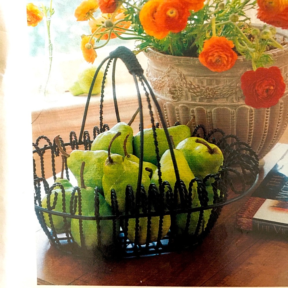 Twisted Black Wire Basket